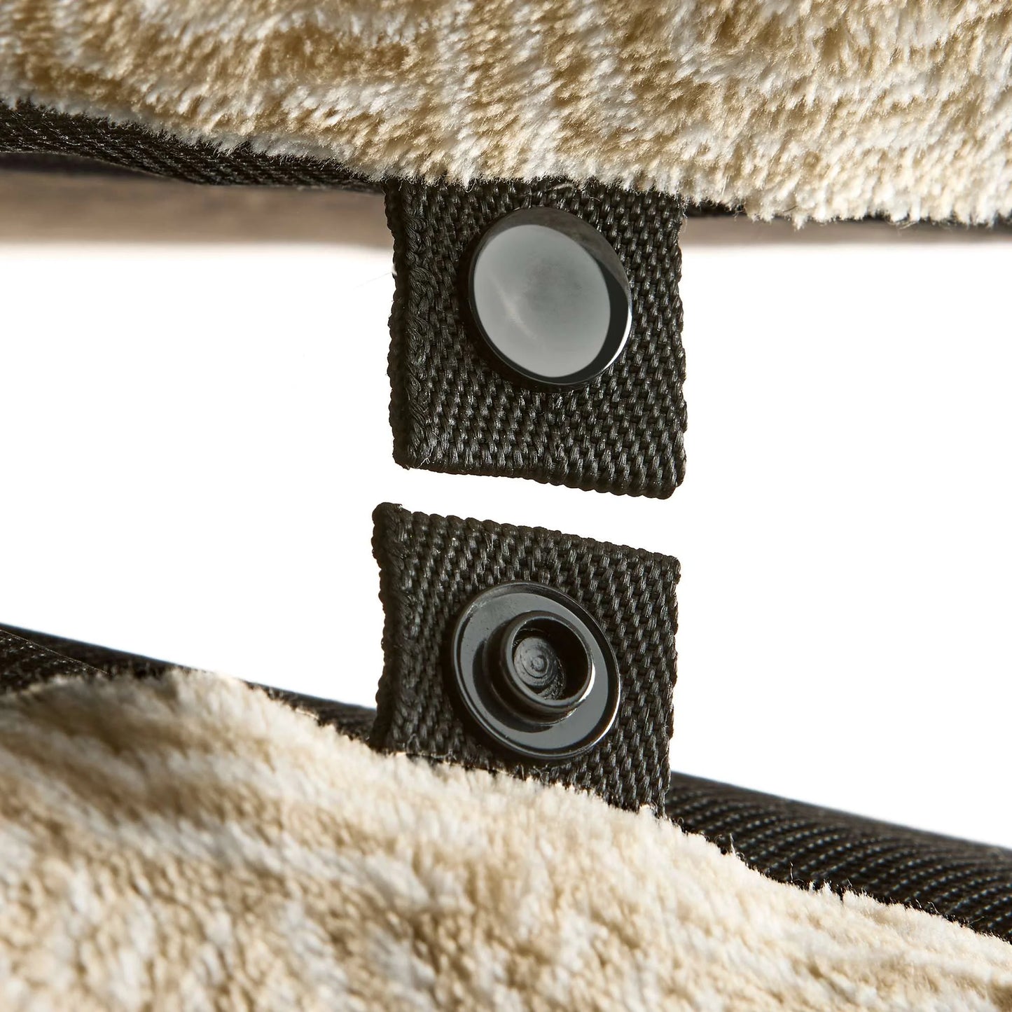(2 Pack)  Extra Large Dog Bed, Tufted Plush, Tan, 38" X 48"
