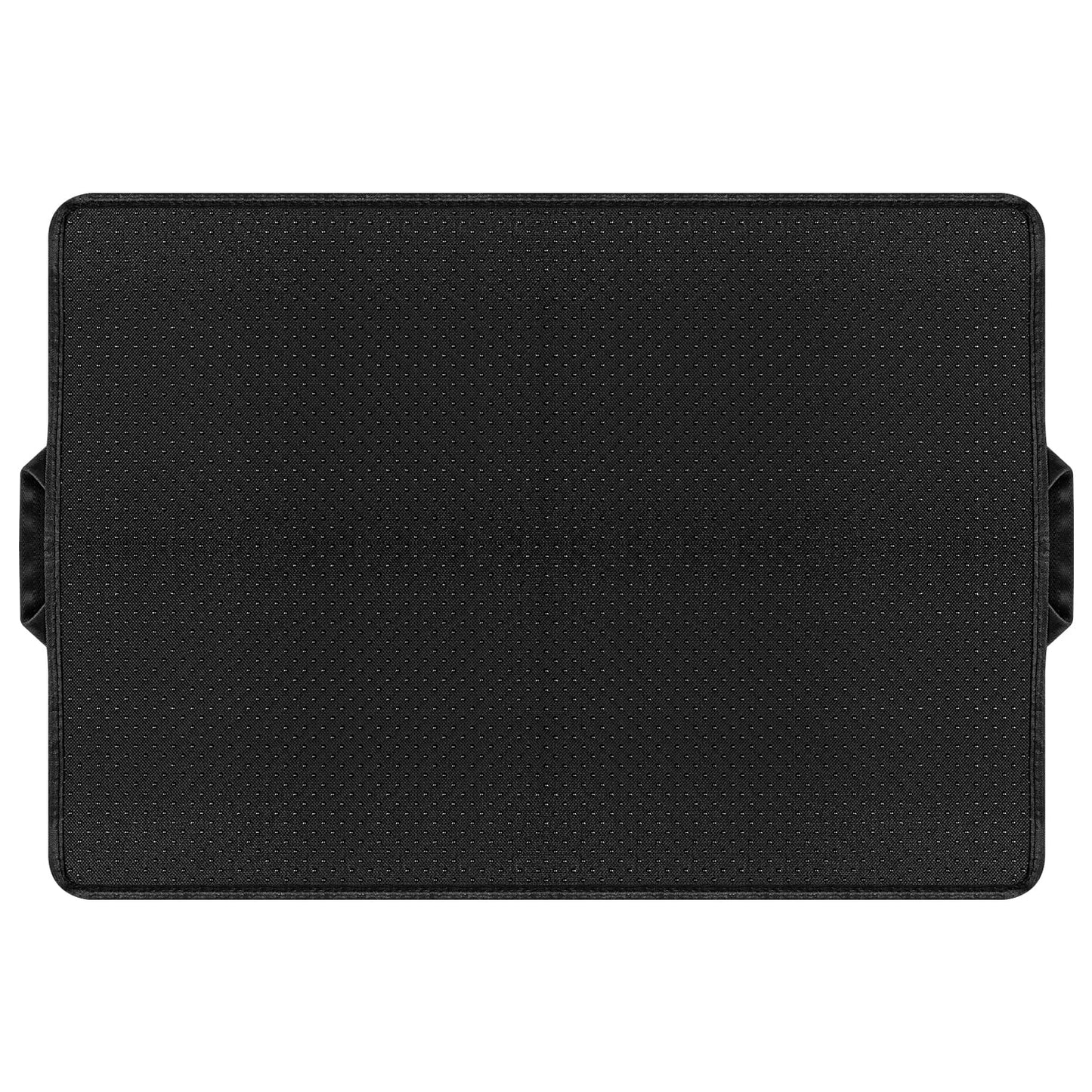Foldable Large Double Layer Cat Litter Trapping Mat with Handles,30" X 23.6", Grey
