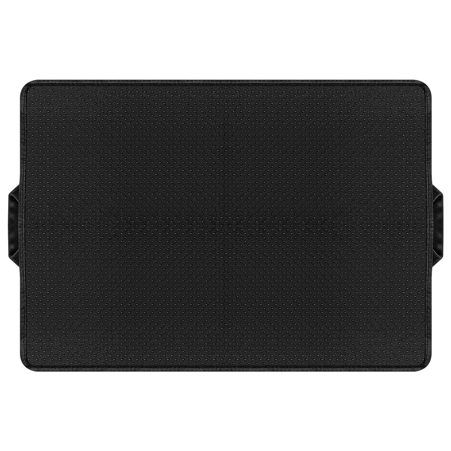 Foldable Large Double Layer Cat Litter Trapping Mat with Handles,30" X 23.6", Grey