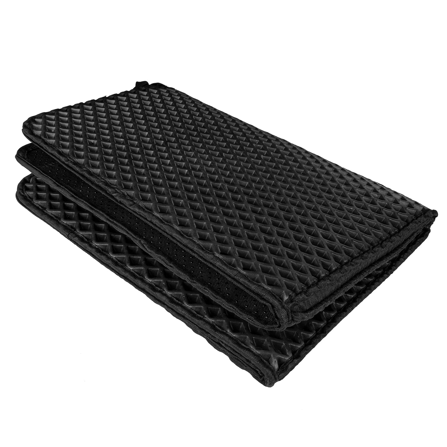 Foldable Large Double Layer Cat Litter Trapping Mat with Handles,30" X 23.6", Grey